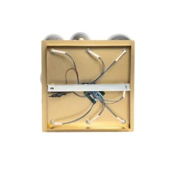 QAZQA Deckenleuchten|Esszimmerlampen*Smarte Deckenleuchte Gold mit Rauchglas 9-flammig inkl. 9 Wifi G9 - Athen