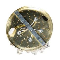 QAZQA Smarte Deckenleuchten|Deckenleuchten*Smarte Deckenleuchte Gold mit Glas inkl. 6 WiFi G9 - Medusa