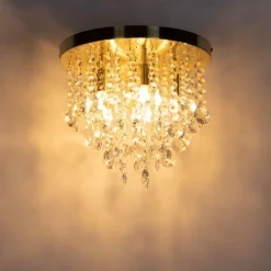 QAZQA Smarte Deckenleuchten|Deckenleuchten*Smarte Deckenleuchte Gold mit Glas inkl. 6 WiFi G9 - Medusa