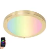 QAZQA Gartenbeleuchtung|Badezimmerlampen*Smarte Deckenleuchte Gold 31 cm IP44 inkl. Wifi A60 - Yuma