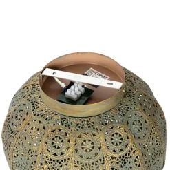 QAZQA Deckenleuchten|Wohnzimmerlampen*Smarte Deckenleuchte Gold mit Grün 28,5 cm inkl. WiFi A60 - Baloo