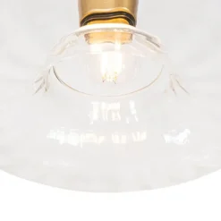 QAZQA Deckenleuchten|Wohnzimmerlampen*Smarte Deckenleuchte Gold mit Glas inkl. Wifi P45 - Ayesha