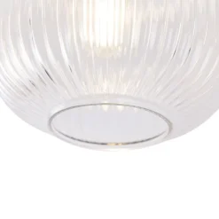 QAZQA Smarte Deckenleuchten|Deckenleuchten*Smarte Deckenleuchte Messing inkl. Wifi A60 - Karel