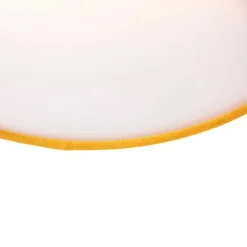 QAZQA Deckenleuchten|Wohnzimmerlampen*Smarte Deckenleuchte Ocker 40cm inkl. 2 Wifi A60 - Drum