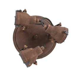 QAZQA Schlafzimmerlampen|Küchenlampen*Smarte Deckenleuchte Rostbraun inkl. 3 WiFi GU10 - Sorra