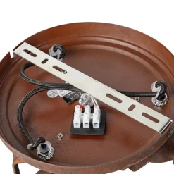 QAZQA Schlafzimmerlampen|Küchenlampen*Smarte Deckenleuchte Rostbraun inkl. 3 WiFi GU10 - Sorra