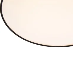 QAZQA Led-Deckenleuchten|Deckenleuchten*Smarte Deckenleuchte schwarz 35cm inkl. LED und Fernbedienung - Flat Drum