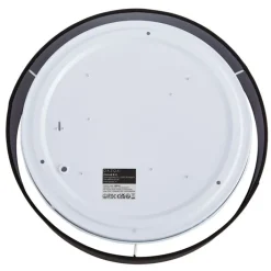 QAZQA Led-Deckenleuchten|Deckenleuchten*Smarte Deckenleuchte schwarz 35cm inkl. LED und Fernbedienung - Flat Drum
