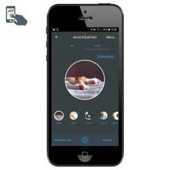 QAZQA Smarte Deckenleuchten|Deckenleuchten*Smarte Deckenleuchte schwarz mit Rauchglas inkl. WLAN A60 - Karel