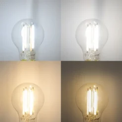 QAZQA Deckenleuchten|Wohnzimmerlampen*Smarte Deckenleuchte Schwarz mit Rauchglas 3-flammig inkl. WiFi A60 - Vidro