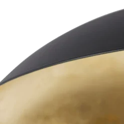 QAZQA Smarte Deckenleuchten|Wohnzimmerlampen*Smarte Deckenleuchte schwarz mit Gold 60 cm inkl. WLAN A60 - Emilienne