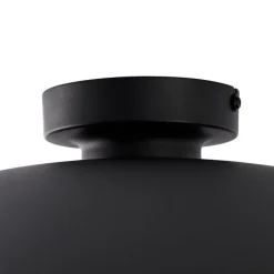 QAZQA Smarte Deckenleuchten|Wohnzimmerlampen*Smarte Deckenleuchte schwarz mit Gold 60 cm inkl. WLAN A60 - Emilienne