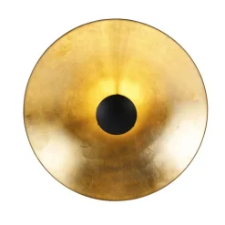 QAZQA Smarte Deckenleuchten|Wohnzimmerlampen*Smarte Deckenleuchte schwarz mit Gold 60 cm inkl. WLAN A60 - Emilienne