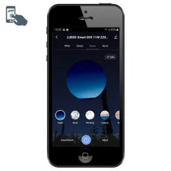 QAZQA Smarte Deckenleuchten|Deckenleuchten*Smarte Deckenleuchte schwarz mit weiß 50 cm inkl. 3 WiFi A60 - Drum Duo