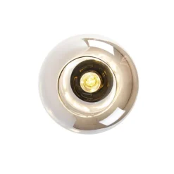 QAZQA Smarte Deckenleuchten|Deckenleuchten*Smarte Deckenleuchte schwarz mit Gold und Rauchglas inkl. WLAN A60 - Zuzanna