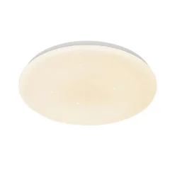 Kinder QAZQA Kinderzimmerlampen|Smarte Deckenleuchten*Smarte Deckenleuchte weiß 38 cm Sterneffekt inkl. LED mit Fernbedienung - Extrema