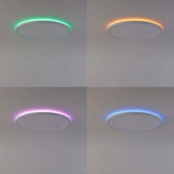 Calex Smarte Deckenleuchten|Led-Deckenleuchten*Smarte Deckenleuchte weiß 29,5 cm inkl. LED RGBW IP54 - Siem