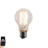 LUEDD Smarte Glühbirnen|Filament Lampen*Smarte E27 Dimmbare Kelvin LED Lampe A60 Klar 7W 806 lm 1800-3000K