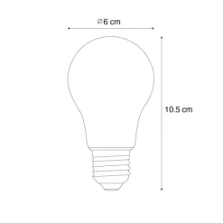 LUEDD Smarte Glühbirnen|Filament Lampen*Smarte E27 Dimmbare Kelvin LED Lampe A60 Klar 7W 806 lm 1800-3000K