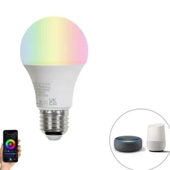 LUEDD Smarte Glühbirnen|Led Lampen*Smarte E27 LED-Lampe A60 matt RGBW 8,5W 806 lm 2700K