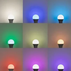 LUEDD Smarte Glühbirnen|Led Lampen*Smarte E27 LED-Lampe A60 matt RGBW 8,5W 806 lm 2700K