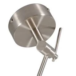 QAZQA Smarte Pendelleuchten|Pendelleuchten*Smarte Hängelampe aus Stahl mit Schirm weiß 35 cm inkl. WLAN A60 - Blitz