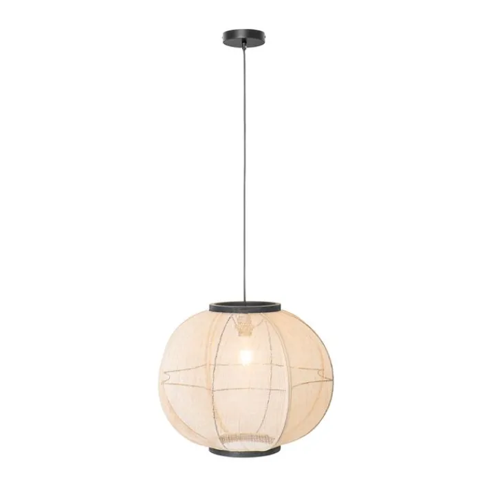 QAZQA Smarte Pendelleuchten|Pendelleuchten*Smarte Hängelampe braun 48 cm inkl. WiFi G95 - Rob