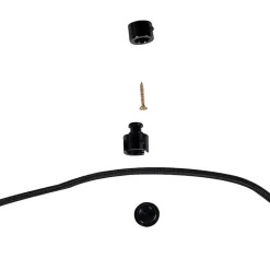 QAZQA Smarte Pendelleuchten|Leuchten Ohne Schirm*Smarte Hängelampe schwarz inkl. 2 WiFi G125 - Cava