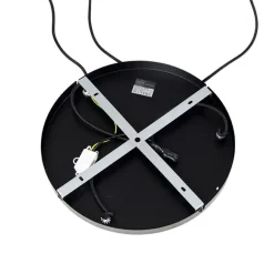 QAZQA Smarte Pendelleuchten|Pendelleuchten*Smarte Hängelampe schwarz mit Rauchglas 3-flammig inkl. Wifi A60 - Zuzanna