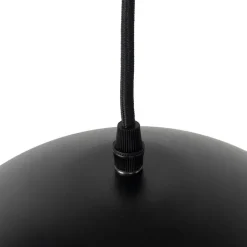 QAZQA Smarte Pendelleuchten|Pendelleuchten*Smarte Hängelampe Schwarz mit Gold 3-flammig inkl. Wifi A60 - Magnax