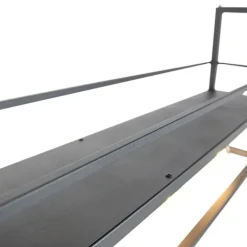 QAZQA Smarte Pendelleuchten|Pendelleuchten*Smarte Hängelampe schwarz mit Rack inkl. 4 WiFi A60 - Cage Rack