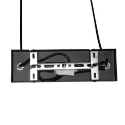 QAZQA Smarte Pendelleuchten|Pendelleuchten*Smarte Hängelampe schwarz mit Holz inkl. 4 Wifi A60 - Stunk