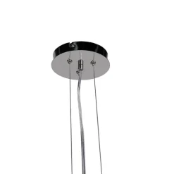 QAZQA Smarte Pendelleuchten|Pendelleuchten*Smarte Hängelampe Schwarz mit Gold 70 cm inkl. WLAN A60 - Magna