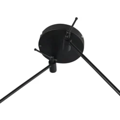 QAZQA Smarte Pendelleuchten|Pendelleuchten*Smarte Hängelampe schwarz mit Schirm 35 cm grün inkl. 2 Wifi A60- Blitz