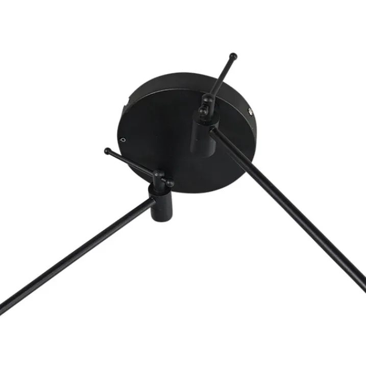 QAZQA Smarte Pendelleuchten|Pendelleuchten*Smarte Hängelampe schwarz mit Schirm 35 cm grün inkl. 2 Wifi A60- Blitz