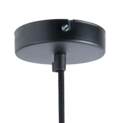 QAZQA Küchenlampen|Esszimmerlampen*Smarte Industrie-Hängelampe schwarz mit gold 50 cm inkl. Wifi G125 - Magna Eco