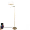 QAZQA Smarte Stehlampen|Stehlampen*Smarte klassische Stehleuchte Bronze mit Weiß inkl. WiFi A60 - Ladas Fix