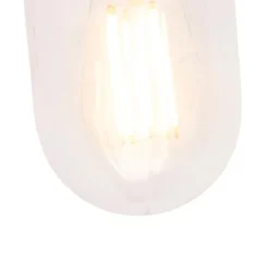 QAZQA Badezimmerlampen|Smarte Wandleuchten*Smarte ländliche Wandleuchte anthrazit IP44 inkl. WiFi E27 - Kansas