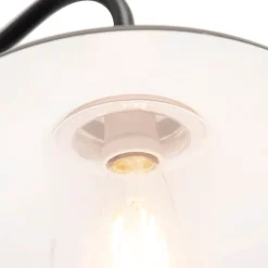 QAZQA Badezimmerlampen|Smarte Wandleuchten*Smarte ländliche Wandleuchte anthrazit IP44 inkl. WiFi E27 - Kansas