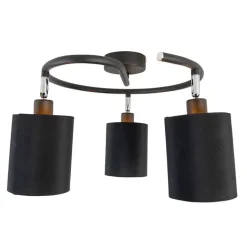 QAZQA Smarte Spots|Smarte Deckenleuchten*Smarte moderne Deckenleuchte schwarz inkl. 3 WiFi B35 - Lofty