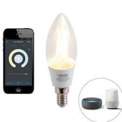 QAZQA Smarte Spots|Smarte Deckenleuchten*Smarte moderne Deckenleuchte schwarz inkl. 3 WiFi B35 - Lofty