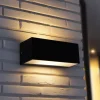 QAZQA Gartenbeleuchtung|Badezimmerlampen*Smarte moderne Wandleuchte schwarz IP54 inkl. WiFi A60 - Houks