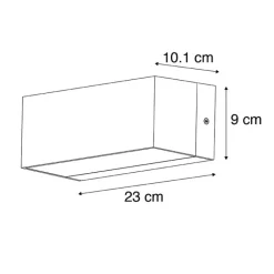 QAZQA Gartenbeleuchtung|Badezimmerlampen*Smarte moderne Wandleuchte schwarz IP54 inkl. WiFi A60 - Houks