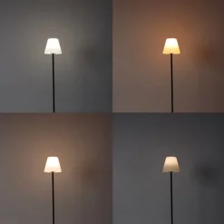 QAZQA Gartenbeleuchtung|Smarte Außenbeleuchtung*Smarte Outdoor-Stehleuchte schwarz inkl. Wifi A60 - Virginia