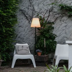 QAZQA Gartenbeleuchtung|Smarte Außenbeleuchtung*Smarte Outdoor-Stehleuchte schwarz inkl. Wifi A60 - Virginia