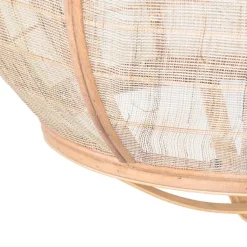 Kinder QAZQA Kinderzimmerlampen|Pendelleuchten*Smarte Pendelleuchte braun 58 cm inkl. Wifi G95 - Pascal