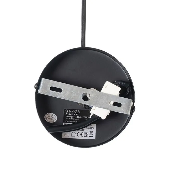 Kinder QAZQA Kinderzimmerlampen|Pendelleuchten*Smarte Pendelleuchte braun 50 cm inkl. Wifi G95 - Pascal