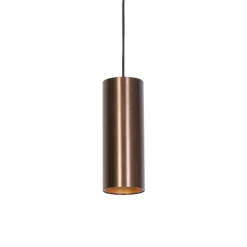 QAZQA Pendelleuchten|Esszimmerlampen*Smarte Pendelleuchte Dunkelbronze inkl. Wifi GU10 50mm - Tubo