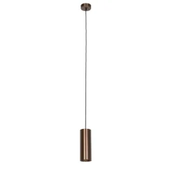QAZQA Pendelleuchten|Esszimmerlampen*Smarte Pendelleuchte Dunkelbronze inkl. Wifi GU10 50mm - Tubo