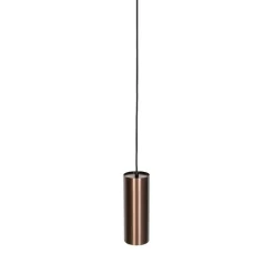 QAZQA Pendelleuchten|Esszimmerlampen*Smarte Pendelleuchte Dunkelbronze inkl. Wifi GU10 50mm - Tubo